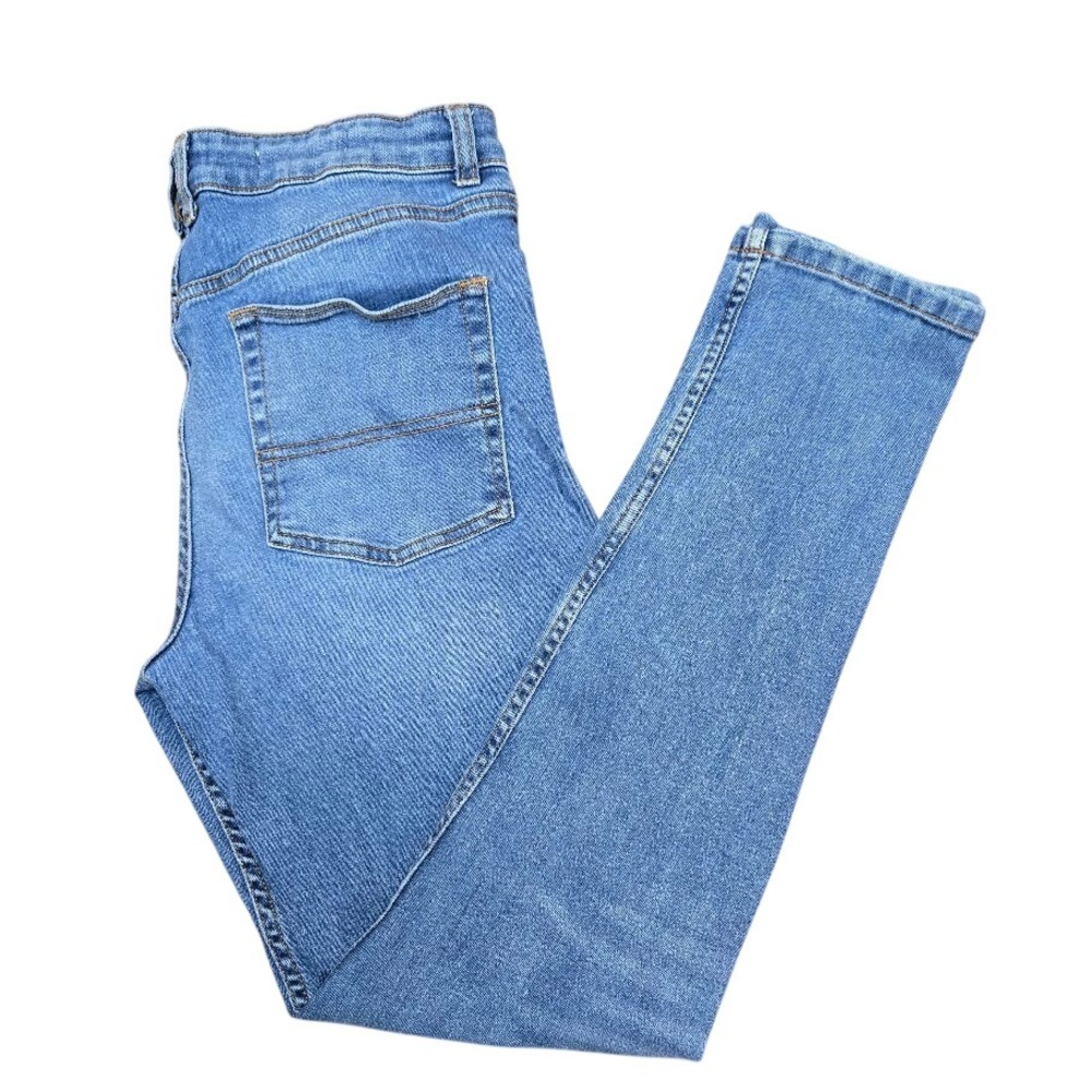 COLLUSION x001 Skinny‎ Jeans Mens W34 L32 Light Wash Denim Blue